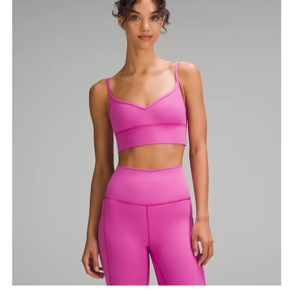 Women's Pink Lulu Lemon Workout Set